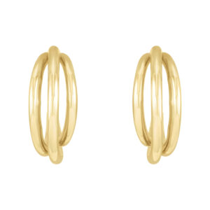 Multi Layer Hoop Earrings in 14K Yellow Gold