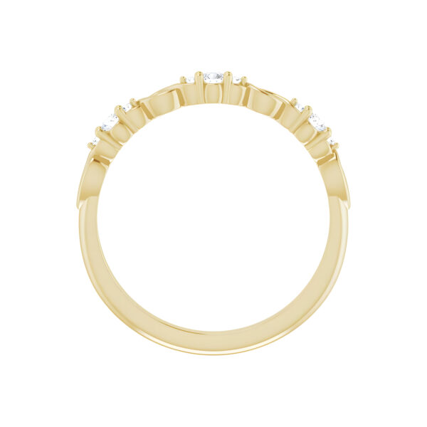 Diamond Anniversary Band in 14K Yellow Gold 1/8 CTW