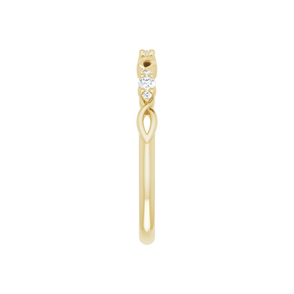 Diamond Anniversary Band in 14K Yellow Gold 1/8 CTW