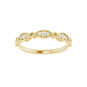 Diamond Anniversary Band in 14K Yellow Gold 0.06 CTW