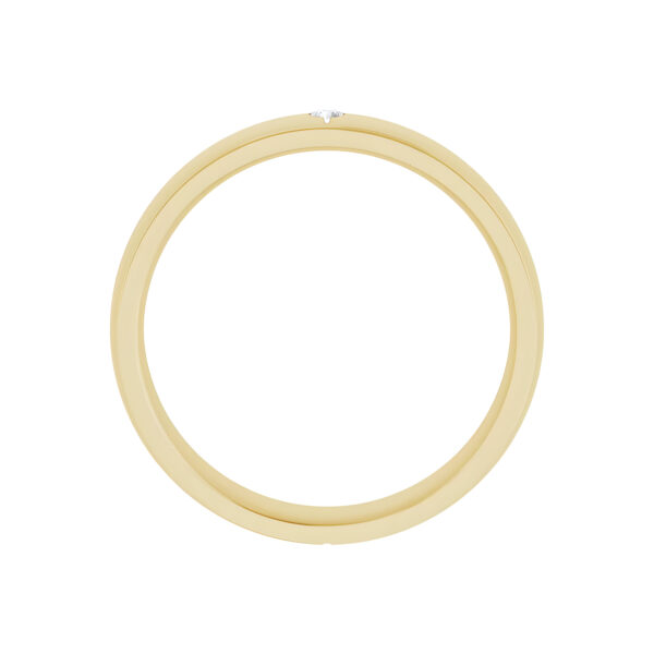 Men's Art Deco Diamond Wedding Band in 14k Yellow Gold