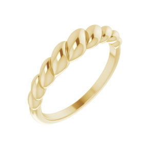 Rope Dome Ring in 14K Yellow Gold