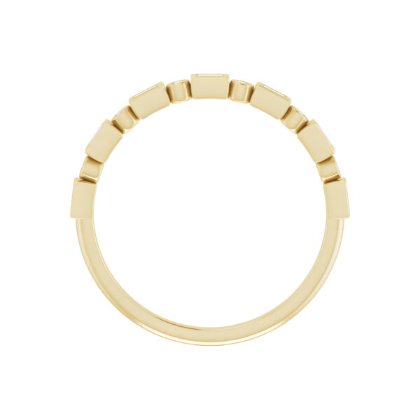 Diamond Baguette Anniversary Band in 14K Yellow Gold 1/8 CTW