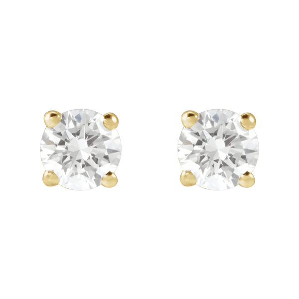 Lab-Grown Diamond Stud Earrings in 14k Yellow Gold (1/2 CTW)