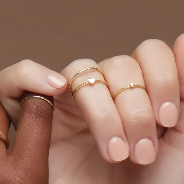 Petite Heart Ring in 14K Yellow Gold